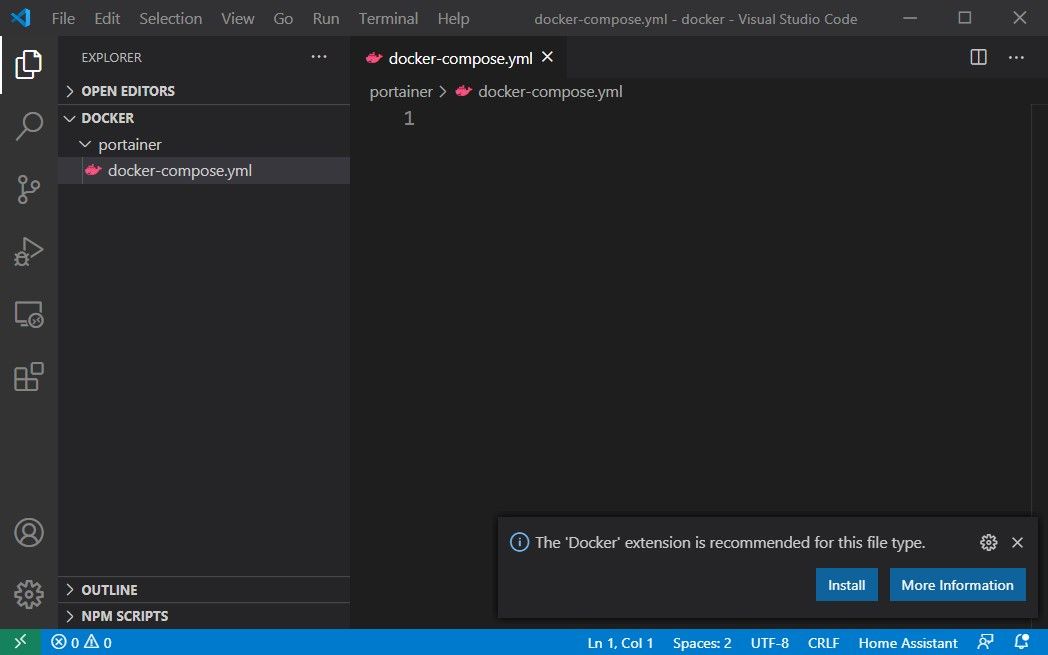 Run docker containers using VSCode and docker-compose| No Terminal needed